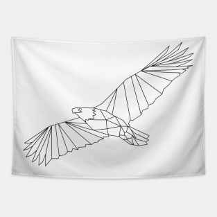 Eagle Geometric Lineart Tapestry