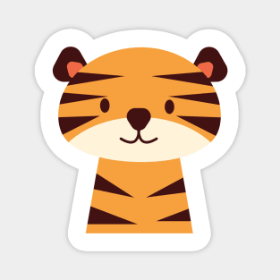 Tiger, cute baby tiger, nursery wall art Magnet