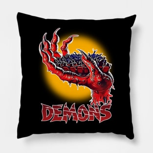 Demons Retro Cult Classic Horror Film Fan Art Pillow