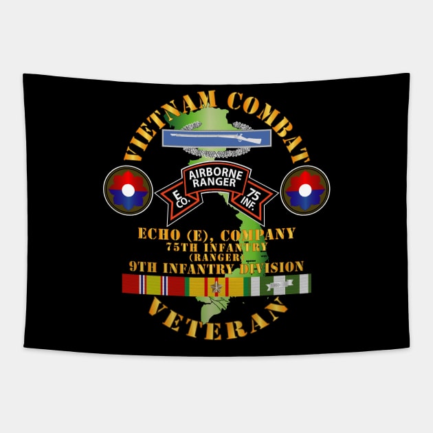 Vietnam Combat Vet - E Co 75th Infantry (Ranger) - 9th ID SSI Tapestry by twix123844