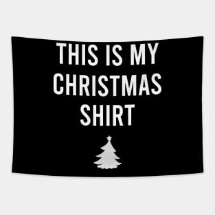 This Is My Christmas Pajama Shirt Funny Christmas 2 Tapestry