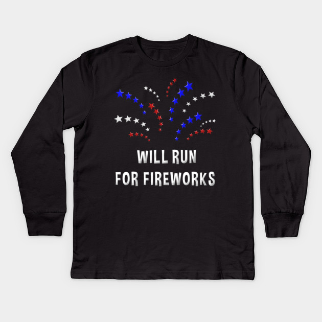 July 4th Running Shirt Patriotic Fireworks Shirts Women Running