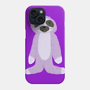 Purple Cute Sloth Phone Case