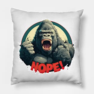 NOPE! Gorilla Pillow