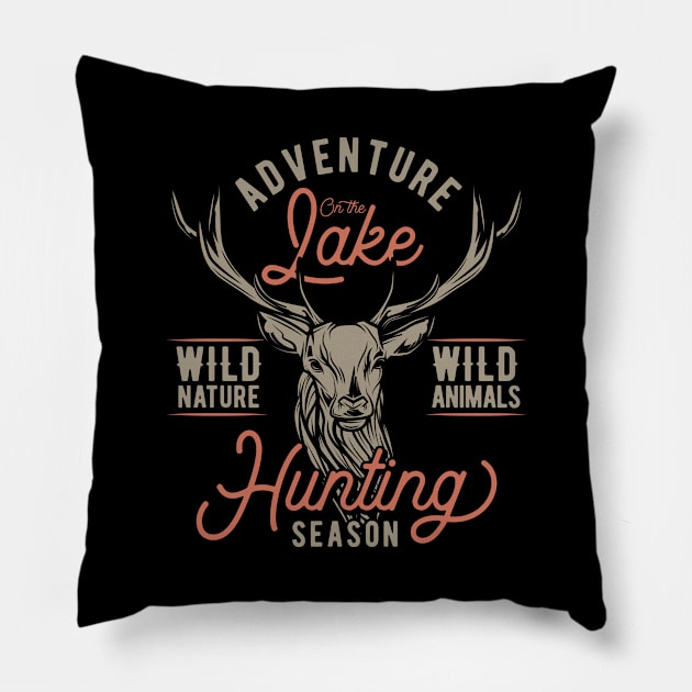 Hunting season Pillow by peace and love