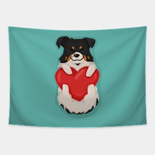 Corgi Mix / Borgi Love Tapestry