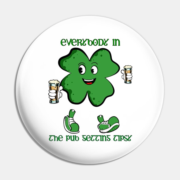 Shamrock Shake Pin by Art by Nabes