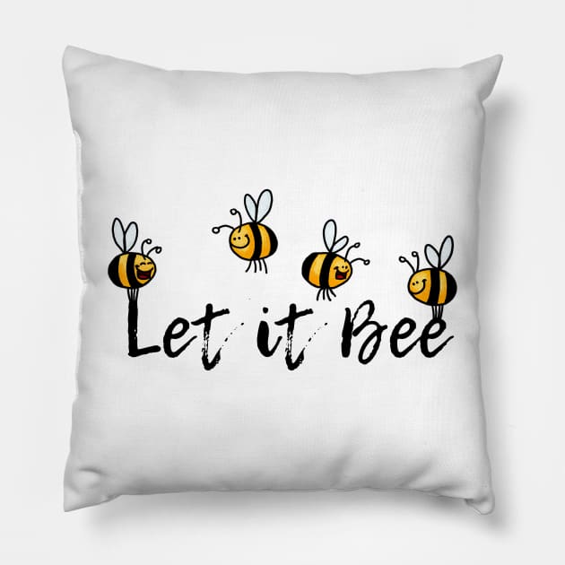 Let it Bee Pillow by Corrie Kuipers