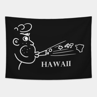 A funny map of Hawaii Tapestry