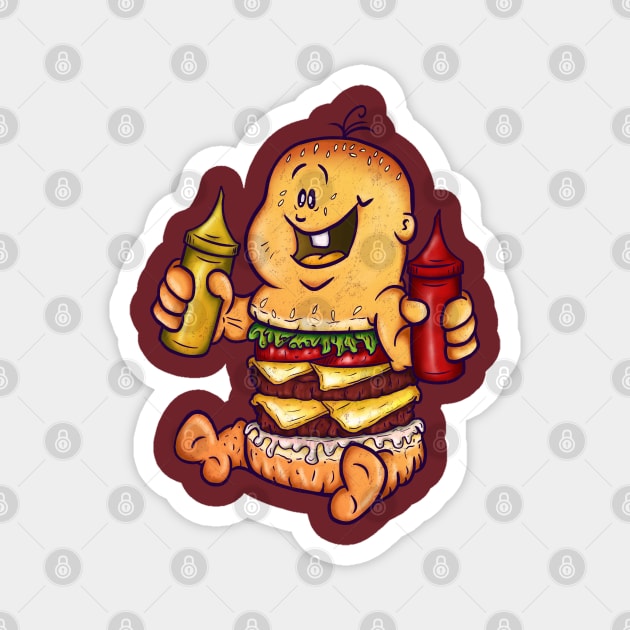 Baby Burger Magnet by JGTsunami