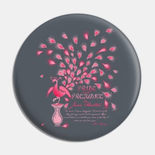 Paisley Peacock Pride and Prejudice: Girly Pin