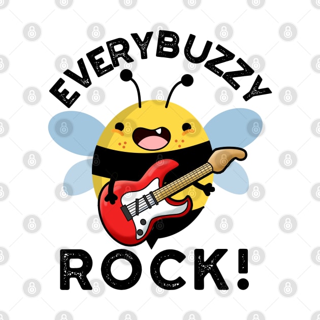 Every Buzzy Rock Funny Music Bee Pun by punnybone