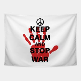 Keep Calm and Stop War Tapestry