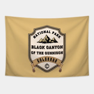 Black Canyon Of The Gunnison National Park Badge Tapestry