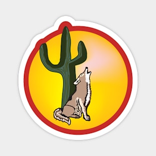 Coyote, wildlife, gifts, full moon, wild animals, Coyote Moon Magnet