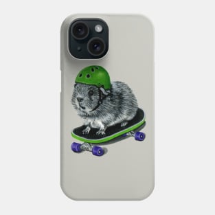 Skateboarding Guinea Pig Helmet Phone Case