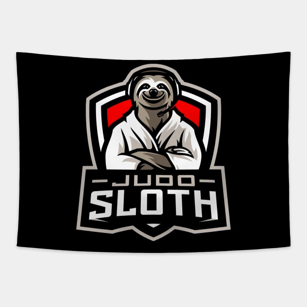 judo sloth gaming Tapestry by Olympussure