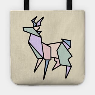 Origami Pastel Deer Tote