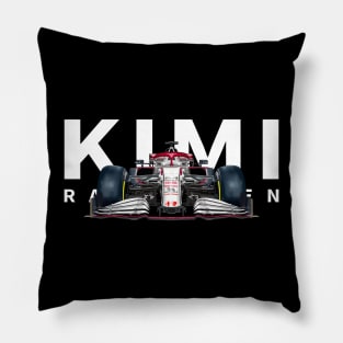 Vintage Kimi Raikkonen No 7 Sport Car Racing Pillow