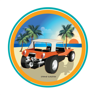 Dune Buggy Back with Sunset Magnet