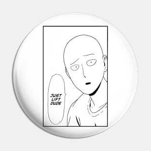 One Punch Gym Dude Pin