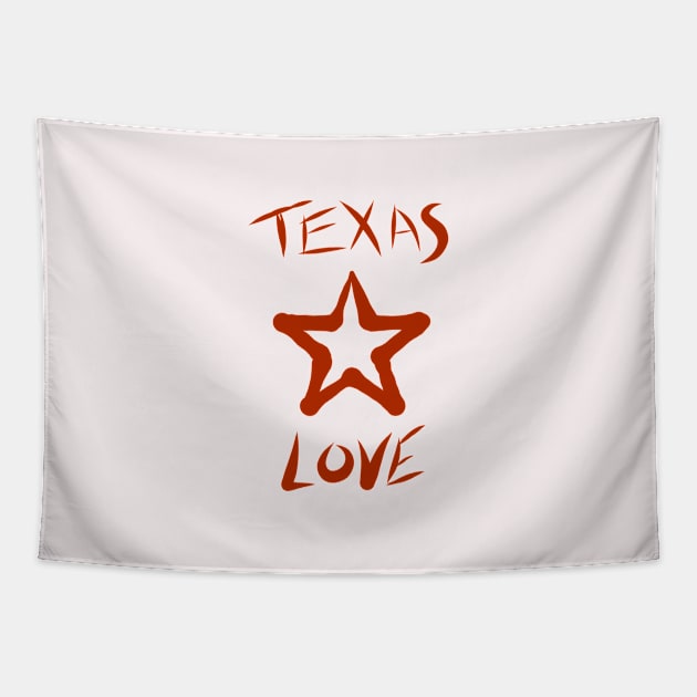 TEXAS LOVE Tapestry by Boga