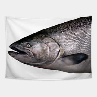 Chinook Salmon Head Photo Tapestry