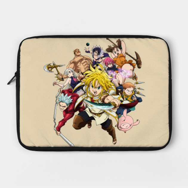 The Seven Deadly Sins Nanatsu No Taizai Laptop Case Teepublic