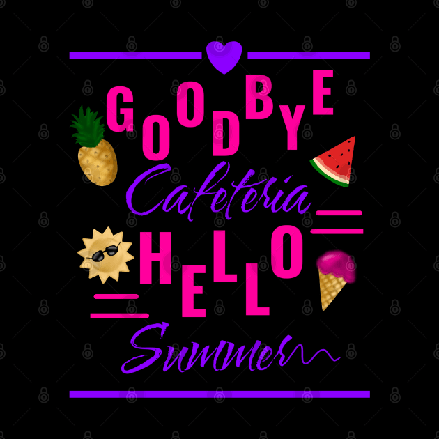 goodbye school cafeteria hello summer by Saishaadesigns