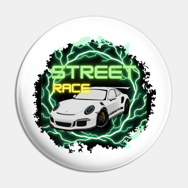 Porsche GT3 RS street race Pin by LynxMotorStore