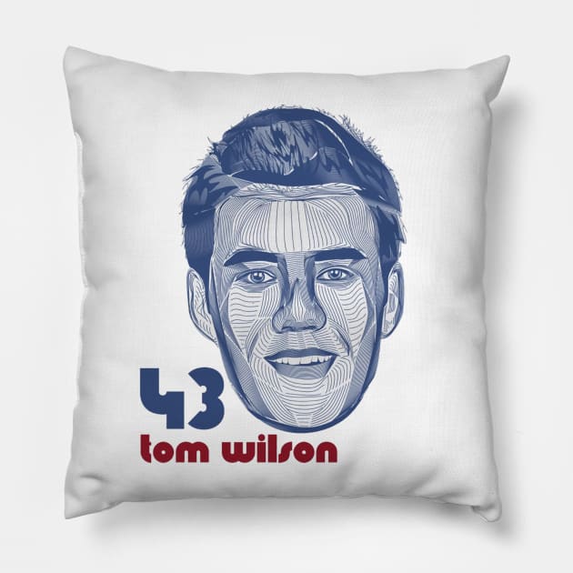 Tom Wilson Washington Waves Pillow by stevenmsparks