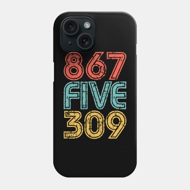 867-5309 - 80's Music Nostalgia Phone Case by TwistedCharm