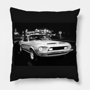 Shelby Cobra Mustang Street Scene Pillow