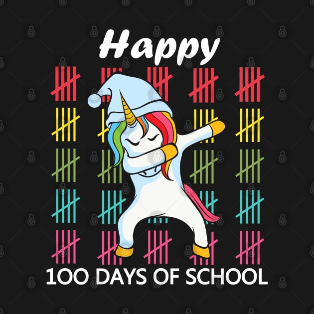 Happy 100th Day Of School Dabbing unicon by madani04