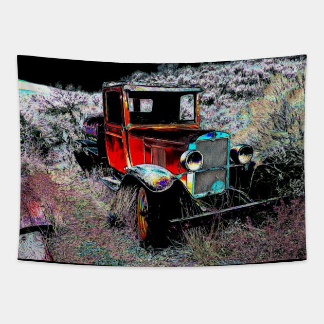 Forgotten - Old Vintage Truck Tapestry by Highseller