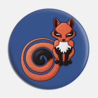 Celtic Fox Patch Style Pin