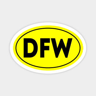 DFW Airport Code Dallas/Fort Worth International Airport USA Magnet