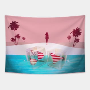 Bikini Beach Tapestry