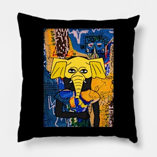 Express Your Zodiac Spirit with NFT Character - FemaleMask Street ArtGlyph on TeePublic Pillow