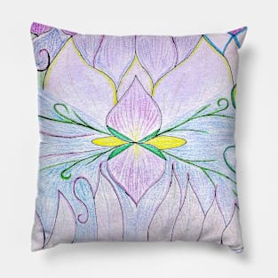 purple and green Pillow