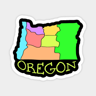 USA state: Oregon Magnet