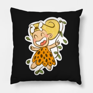 Wild child jungle babe Jane and Tarzan Pillow