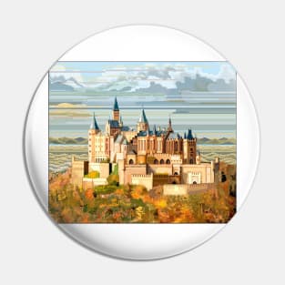 Burg Hohenzollern Pixel Art Pin