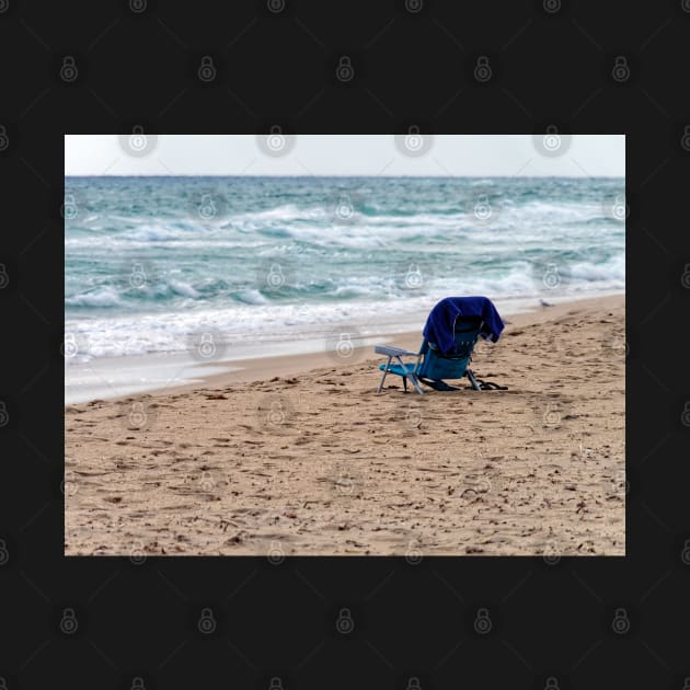 Alone on Beach with Surf, Sand, and Sea. by jillnightingale