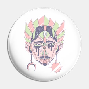 Npink African Mask No 12 Pin