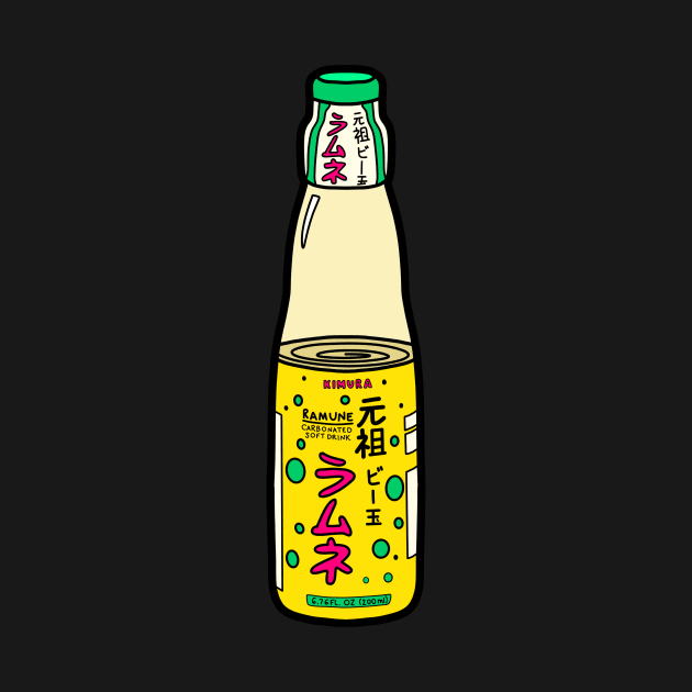 Ramune Soda Japanese Drink by Kelly Louise Art