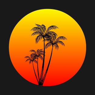 sunset palm tree T-Shirt