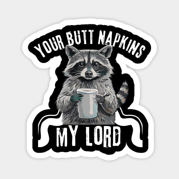Funny Raccoon Trash Cat Meme Magnet by The WYLD Tribe