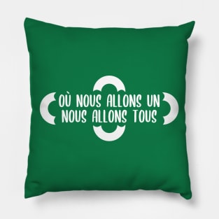 Où nous allons UN, nous allons TOUS Pillow