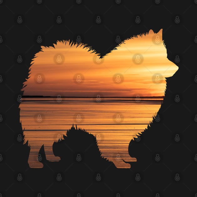 Samoyed Sunset by Rumble Dog Tees